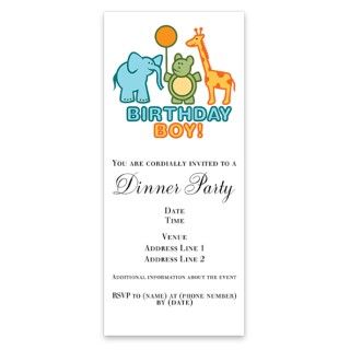 Zoo Animals Birthday Boy Invitations by Admin_CP8388525