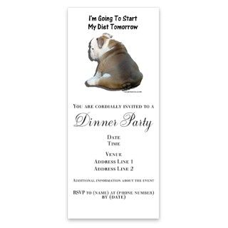 Diet Bulldog Puppy Design (Packag Invitations by Admin_CP5515596
