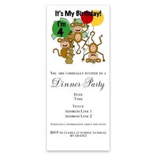 Monkey Birthday Invitations  Monkey Birthday Invitation Templates