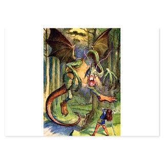 Alice Gifts  Alice Flat Cards  Alice Jabberwocky.png 3.5 x 5 Flat