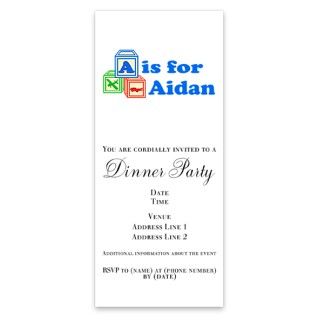 Baby Name Blocks   Aidan Invitations by Admin_CP596785