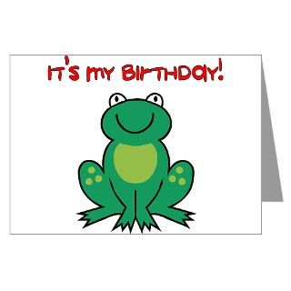  Baby Greeting Cards  Frog Birthday Party Invitations (Pk of 10