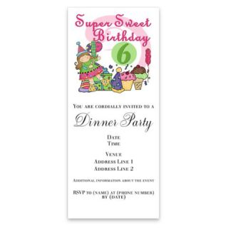 Sweet 6th Birthday Invitations by Admin_CP1147651  506903725