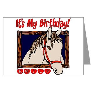 Birthday Greeting Cards  Emily Horse Birthday Invitations (Pk of 10