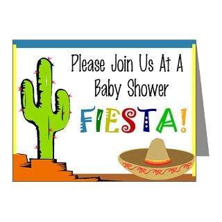 Shower Note Cards  Mexican Party Baby Shower Invitations (Pk of 20