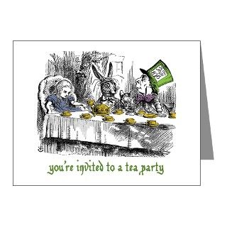 Gifts  A Mad Tea Party Note Cards  Twenty Mad Tea Party Invitations