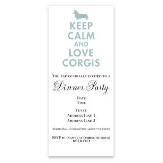 Keep Calm and Love Corgis Invitations by Admin_CP2510272