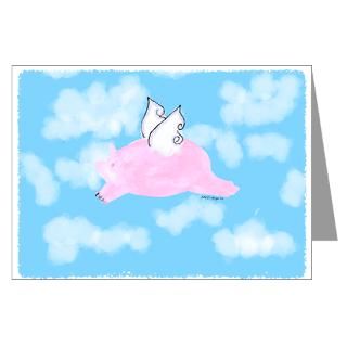 Flying Pig Greeting Cards  Buy Flying Pig Cards