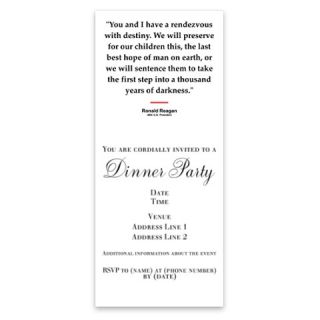 Reagan Quote #3 Wms (front) Invitations by Admin_CP489562  512235918