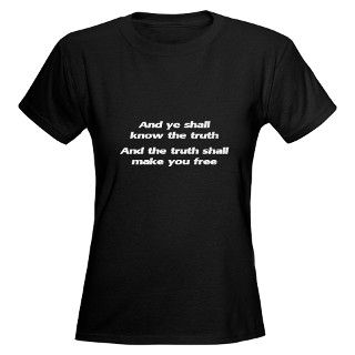Bible Gifts  Bible T shirts  John 832   Womens Dark T Shirt