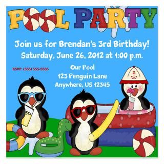 Pool Party Invitations  Pool Party Invitation Templates  Personalize