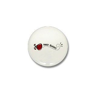 Happy Birthday Ladybug Mini Button by 805_DesignCo