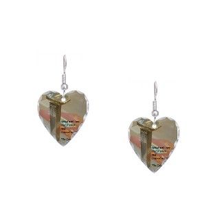 Gifts  Jewelry  Gold Spike   Earring Heart Charm