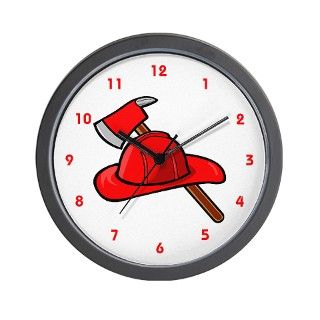911 Gifts  911 Living Room  Firefighter Wall Clock