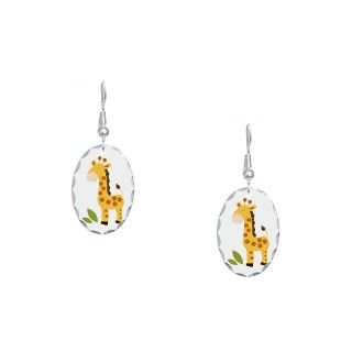Adorable Gifts  Adorable Jewelry  Cute Giraffe Earring Oval Charm