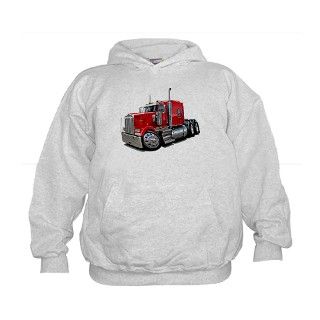 900 Gifts  900 Sweatshirts & Hoodies  Kenworth W900 Red Truck Kids