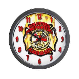 911 Gifts  911 Living Room  Fire Department Wall Clock