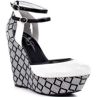 Jessica Simpsons Multi Color Pace   White Black Pat for 99.99