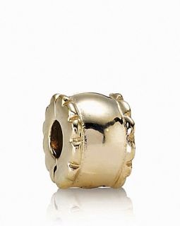 PANDORA Clip   14K Gold Beveled