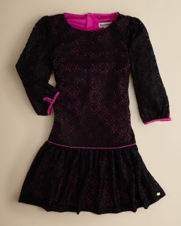 Juicy Couture Girls Lace Zip Back Dress   Sizes 6 14