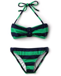 Marcel Stripe Bandeau 2 Piece Swim Suit   Sizes 7 14