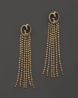 Gucci 18K Yellow Gold 1973 Earrings with Fringe