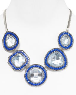 Aqua Shape Crystal Necklace, 18