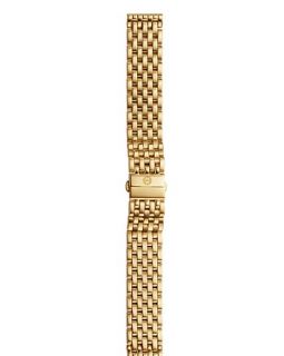 Michele Deco Gold 7 Link Bracelet Strap, 18 mm