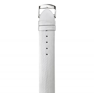 Platinum Silk/Calfskin Watch Strap, 18 mm or 20 mm