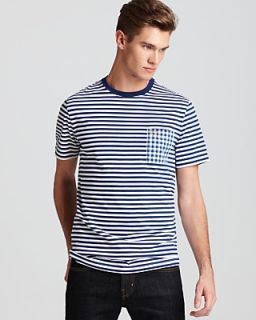Fred Perry Gingham Pocket Stripe Tee