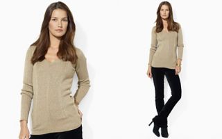 Lauren Ralph Lauren Ribbed Metallic Sweater_2