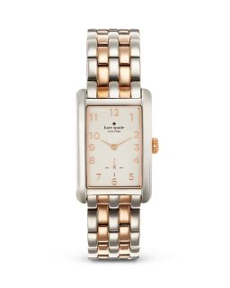 kate spade new york Cooper Grand Two Tone Bracelet Watch, 25mm x 38mm