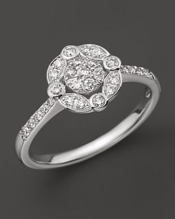 Vintage Inspired Ring in 14K White Gold, .30 ct. t.w.