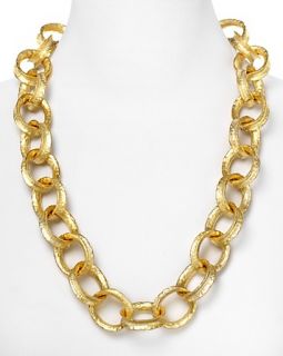 Kenneth Jay Lane Gold Links Necklace, 30