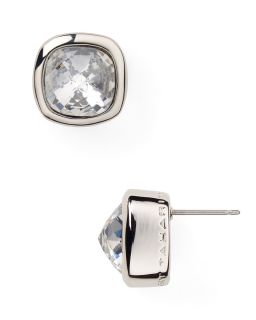 button earrings price $ 32 00 color rhodium clear quantity 1 2 3 4 5 6