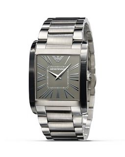 Square Grey Dial with Steel Bracelet, 36 X 34.5mm