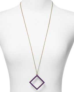new york Play the Angles Square Pendant Necklace, 32