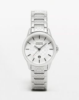 COACH Small Classic Signature Stainless Steel Bracelet with Signature