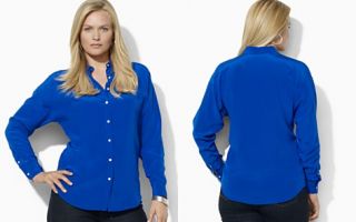 Lauren Ralph Lauren Plus Silk Dolman Blouse_2