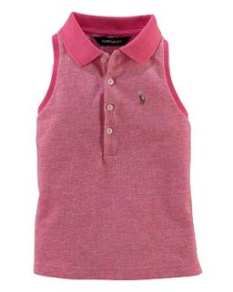 Ralph Lauren Childrenswear Girls Oxford Sleeveless Polo   Sizes 2T 6X