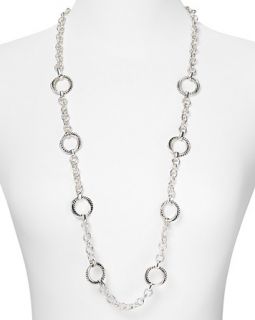Luxury Links Twisted Link Station Necklace, 36