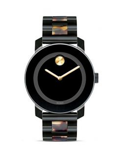 Movado BOLD Black Museum Dial with Gold Accents, 36mm