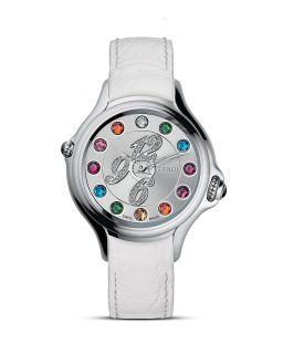 Fendi Crazy Carats Watch With Silver Diamond and Topaz Dial, 38mm