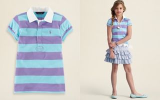 Ralph Lauren Childrenswear Girls Short Sleeved Rugby Shirt   Sizes S