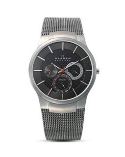 Skagen Silver Mesh Titanium Chrono Watch, 40 mm