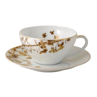 bernardaud vegetal gold tea saucer price $ 42 00 color white gold
