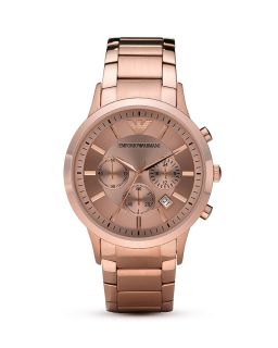 Emporio Armani Sport Rose Gold Plated Watch, 43mm