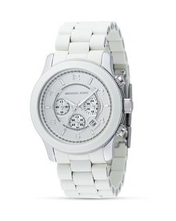 Michael Kors Oversized Round White Bracelet Watch, 44MM