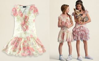 Ralph Lauren Childrenswear Girls Crinkle Chiffon Dress   Sizes 7 16_2