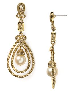 Carolee 40th Anniversary Collection Large Teardrop Chandelier Earring